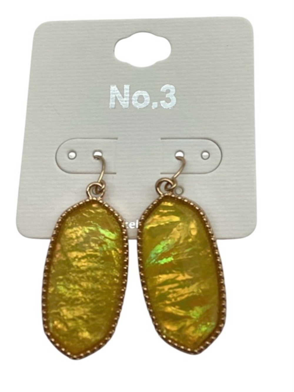 No. 3 Lorelei Yellow Opal Earrings (NWT)
